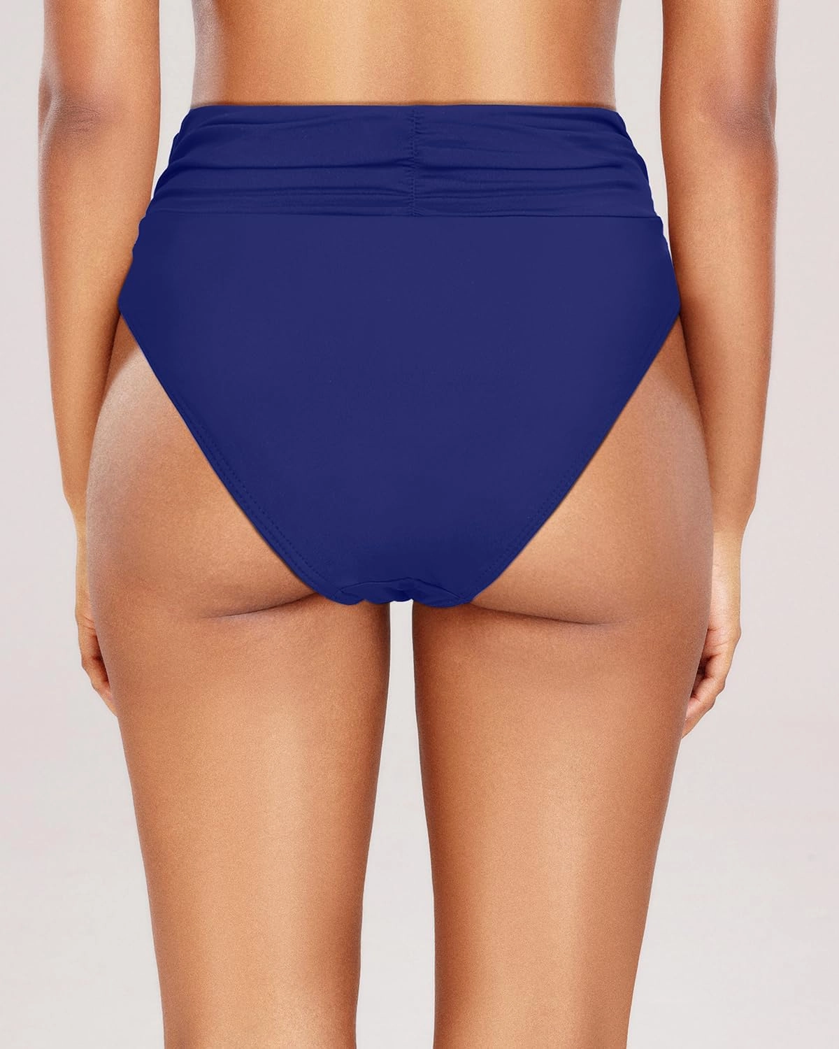 Holipick Women High Waisted Bikini Bottoms Tummy Control Swimsuit Bottoms Ruched Bathing Suit Swim Bottom High Cut