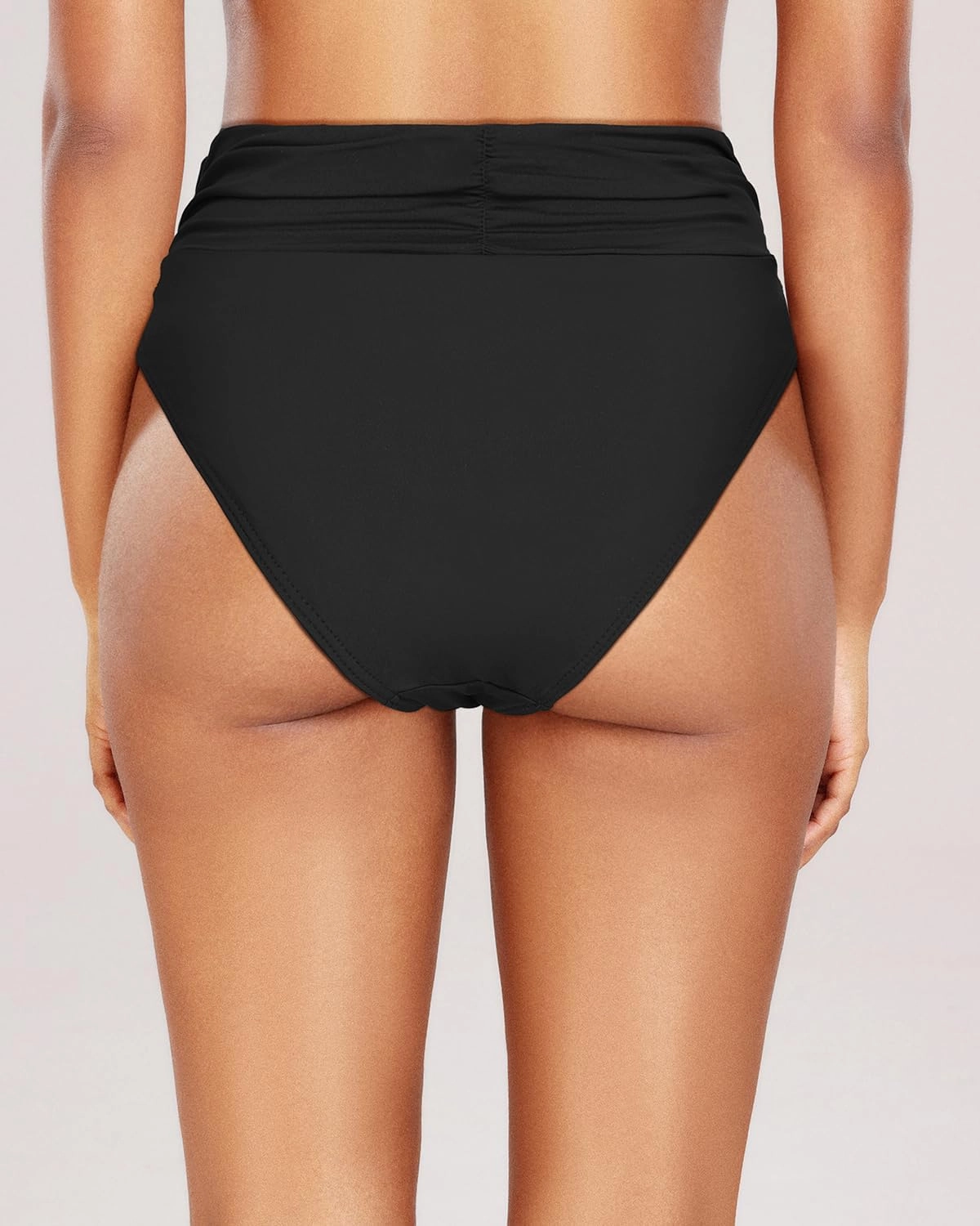 Holipick Women High Waisted Bikini Bottoms Tummy Control Swimsuit Bottoms Ruched Bathing Suit Swim Bottom High Cut