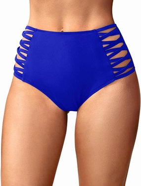Holipick Women High Waisted Bikini Bottoms Tummy Control Swimsuit Bottoms Strappy Swim Bottom