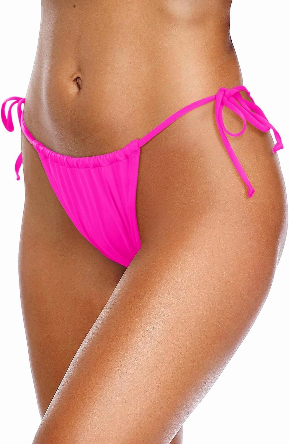 Holipick Women Side Tie Swim Bottom Moderate Coverage Bikini Bottom Sexy String Swimsuit Bathing Suit Bottom