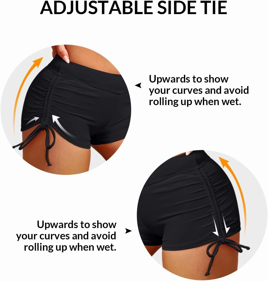 Holipick Women Swim Shorts Tummy Control Swim Bottoms Boyleg Swimsuits Shorts Bathing Suit Bikini Bottoms