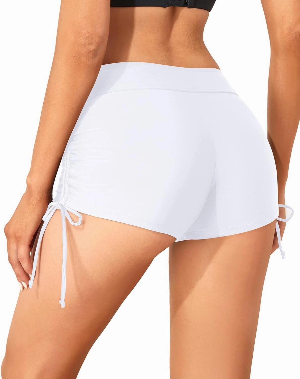 Holipick Women Swim Shorts Tummy Control Swim Bottoms Boyleg Swimsuits Shorts Bathing Suit Bikini Bottoms