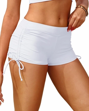 Holipick Women Swim Shorts Tummy Control Swim Bottoms Boyleg Swimsuits Shorts Bathing Suit Bikini Bottoms