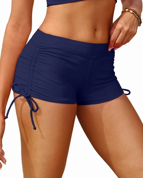 Holipick Women Swim Shorts Tummy Control Swim Bottoms Boyleg Swimsuits Shorts Bathing Suit Bikini Bottoms