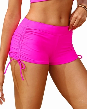 Holipick Women Swim Shorts Tummy Control Swim Bottoms Boyleg Swimsuits Shorts Bathing Suit Bikini Bottoms