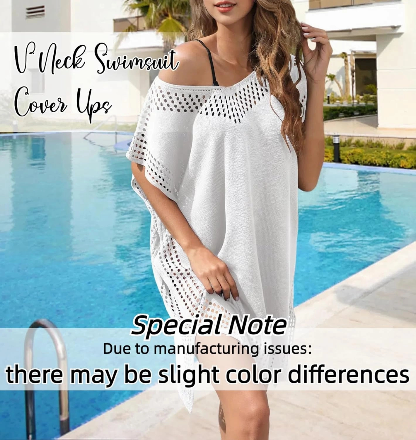 Hollow Out Swimsuit Coverup for Women, Womens Bathing Suit Beach Cover Up Swimwear Dress