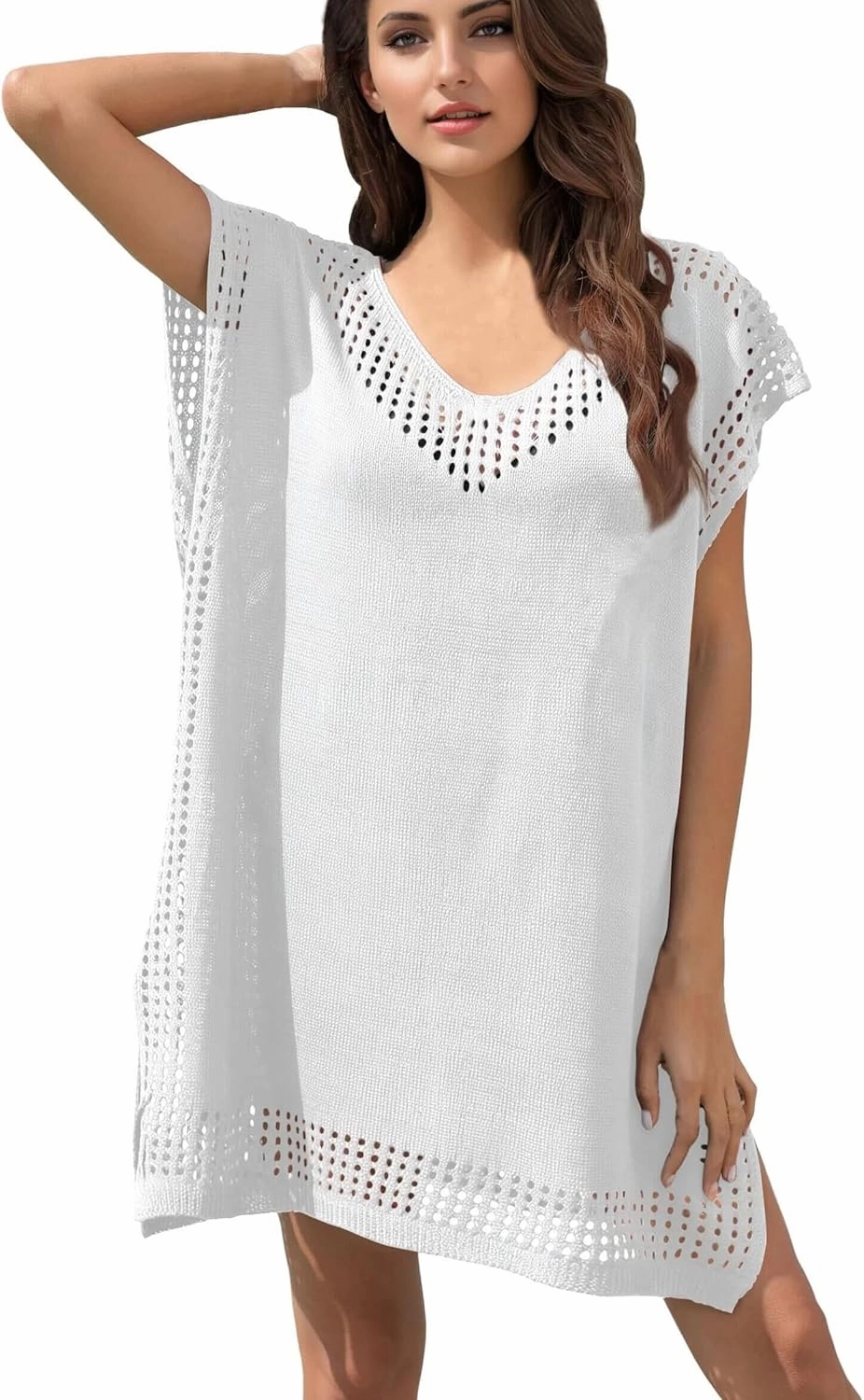 Hollow Out Swimsuit Coverup for Women, Womens Bathing Suit Beach Cover Up Swimwear Dress