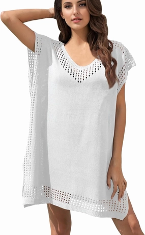 Hollow Out Swimsuit Coverup for Women, Womens Bathing Suit Beach Cover Up Swimwear Dress