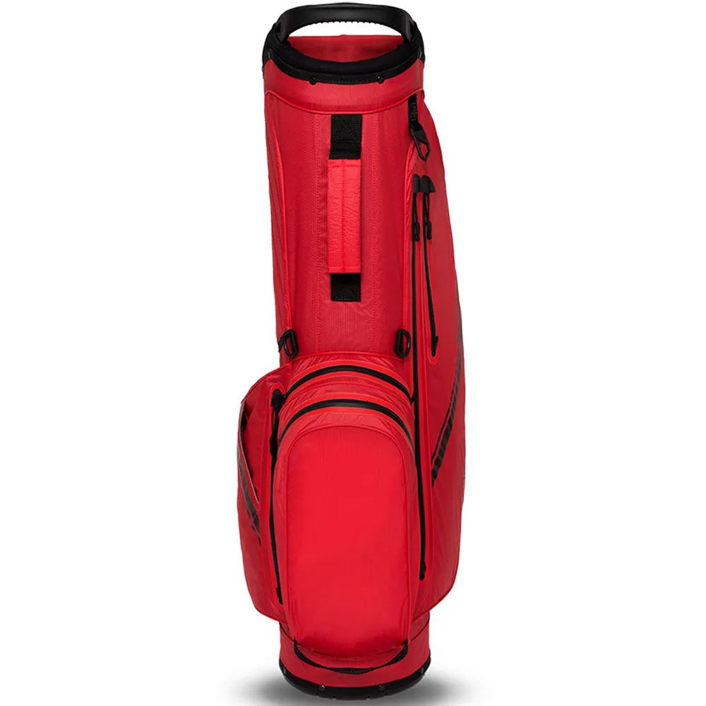 Callaway Chase 14 Dry Waterproof Stand Bag - Red/Black, Leather golf gloves, Golf club cleaning brush, Fingerless golf gloves