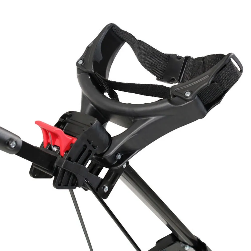 Masters Golf 5 Series 3-Wheel Push Trolley  Black, Golf club cleaner