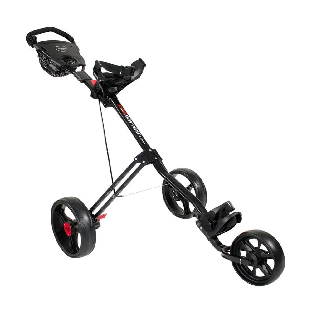 Hot Deal Masters Golf 5 Series 3-Wheel Push Trolley  Black Fan Favorite, High visibility golf balls