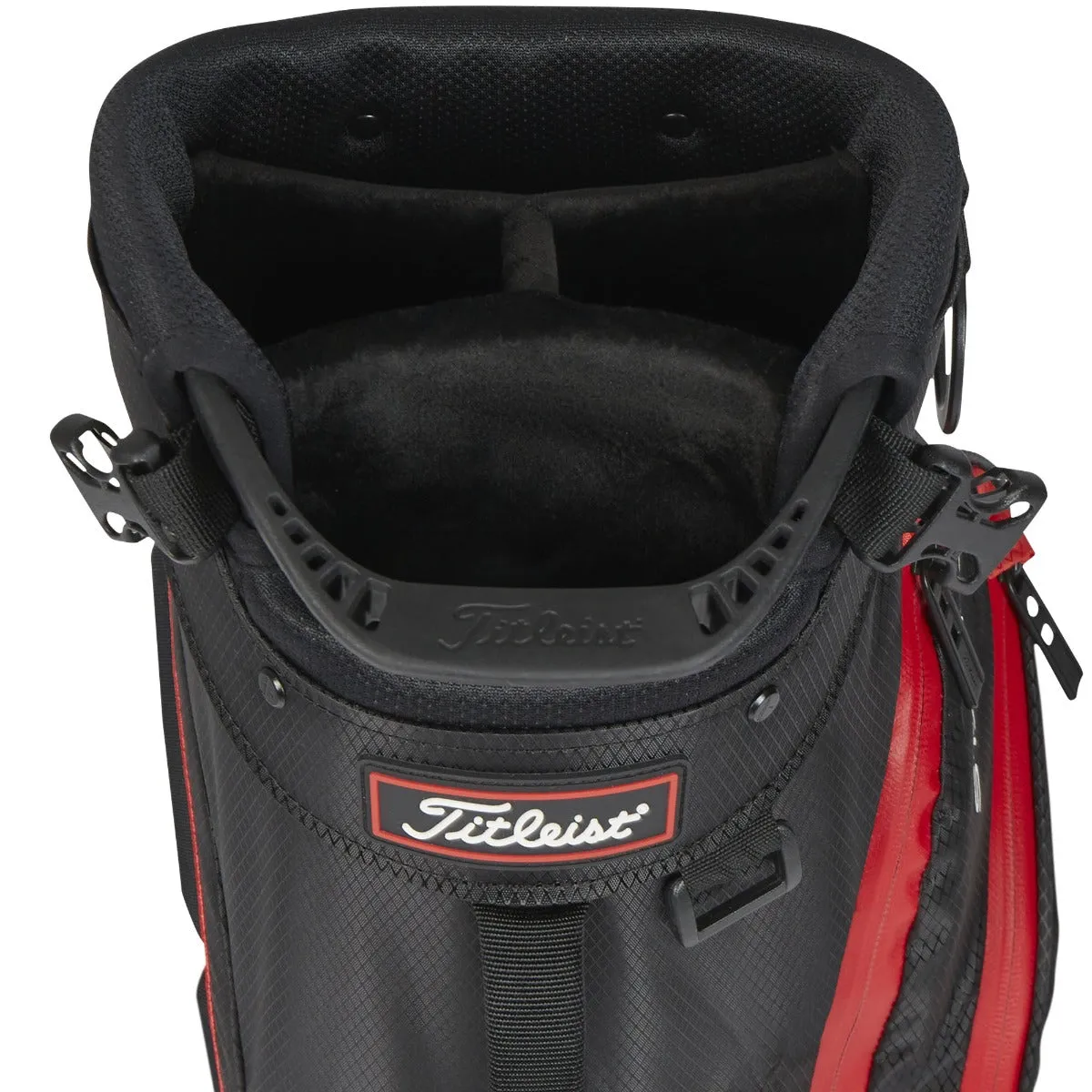 Titleist Players 4 StaDry Waterproof Stand Bag - Black/Black/Red, Golf meme gifts