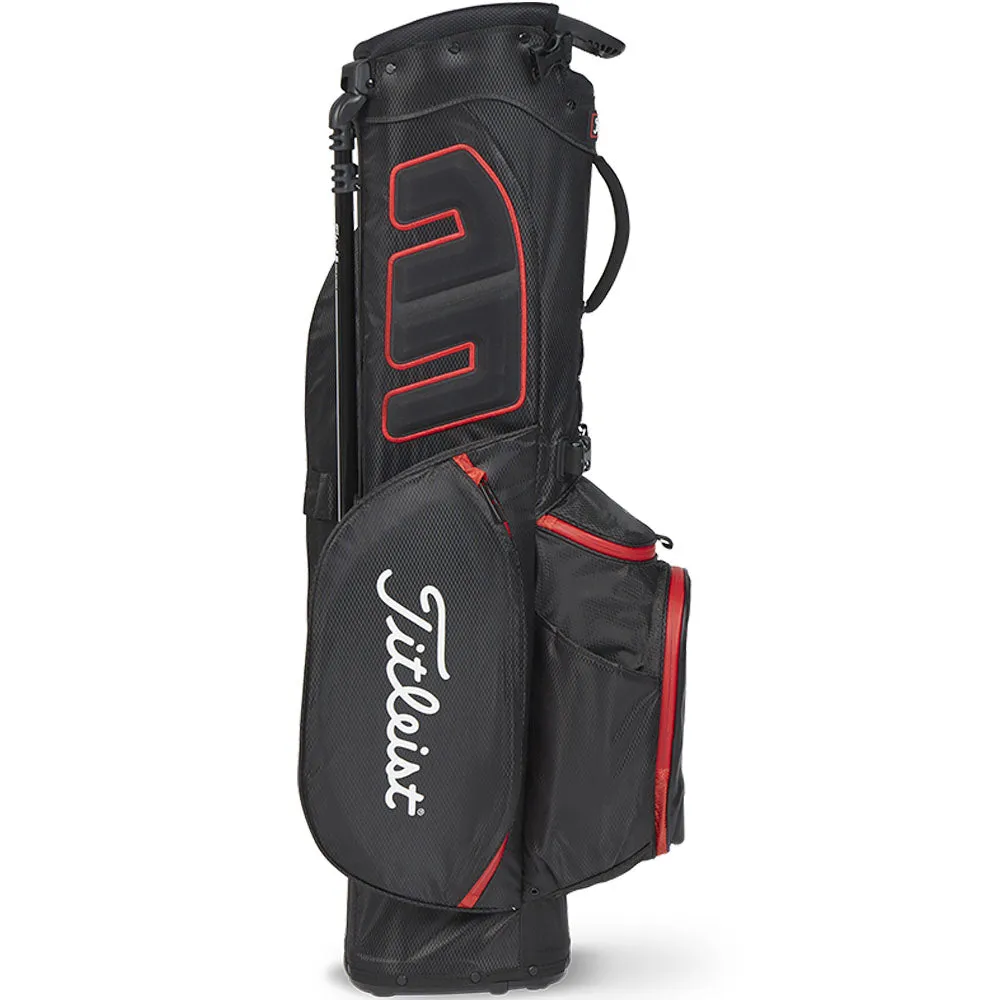 Titleist Players 4 StaDry Waterproof Stand Bag - Black/Black/Red, Used golf clubs near me