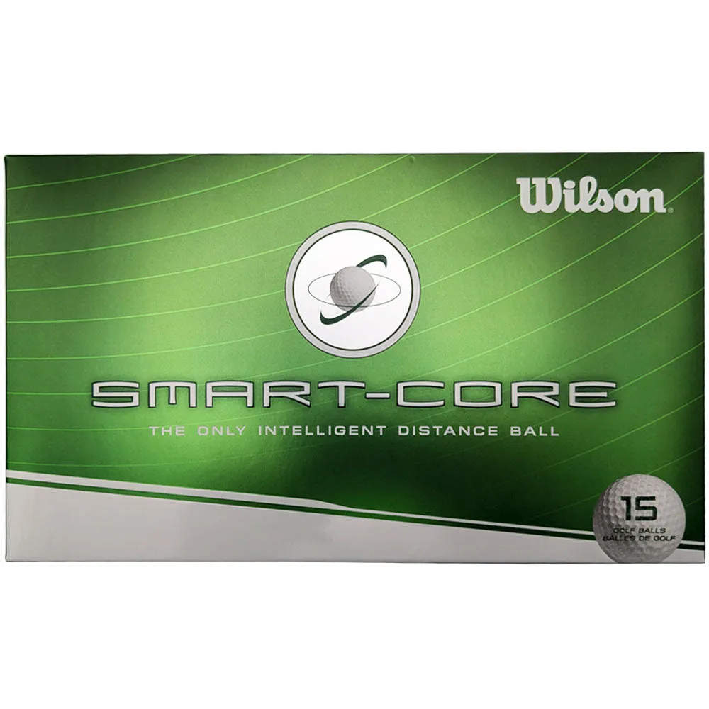 Wilson Smart Core Pro Distance Golf Balls - White - 15 Pack, Golf shoe travel bag, Golf cart bag with 14 dividers