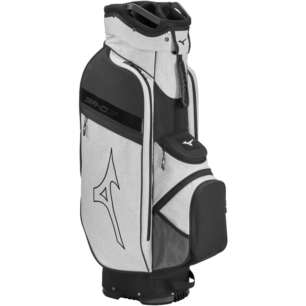 Mizuno BR-D3 Cart Bag - Heathered Grey, Golf ball finder glasses, Golf posture corrector, Airline approved golf bag