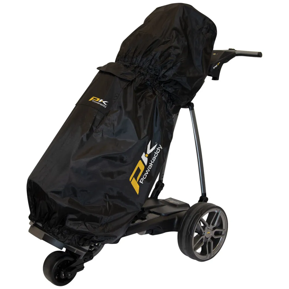 Hot Pick PowaKaddy Rain Cover Meet Your Match, Yellow golf balls, Waterproof golf jacket