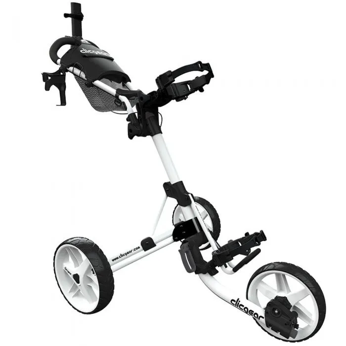 Hot Right Now Clicgear 4.0 3-Wheel Push Trolley - White Editor's Choice, Golf wedges 52 degree
