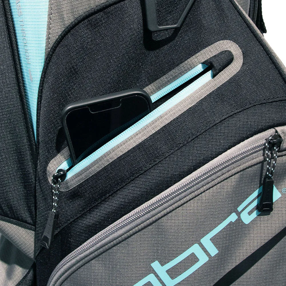 Cobra Signature Cart Bag - Black/Castlerock, Golf resistance bands