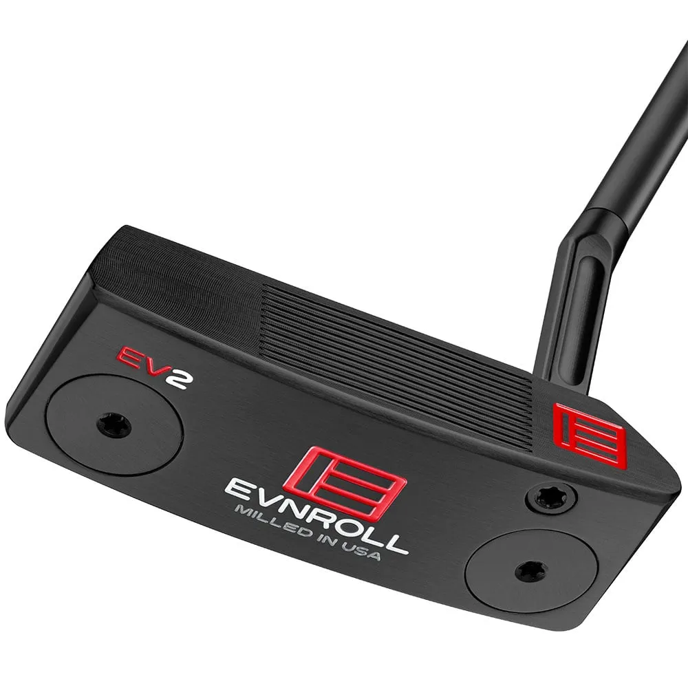 Evnroll EV2 Black Short Slant MidBlade Putter - 355g, Cheap golf equipment, Golf belt with ball marker, Golf grip tape