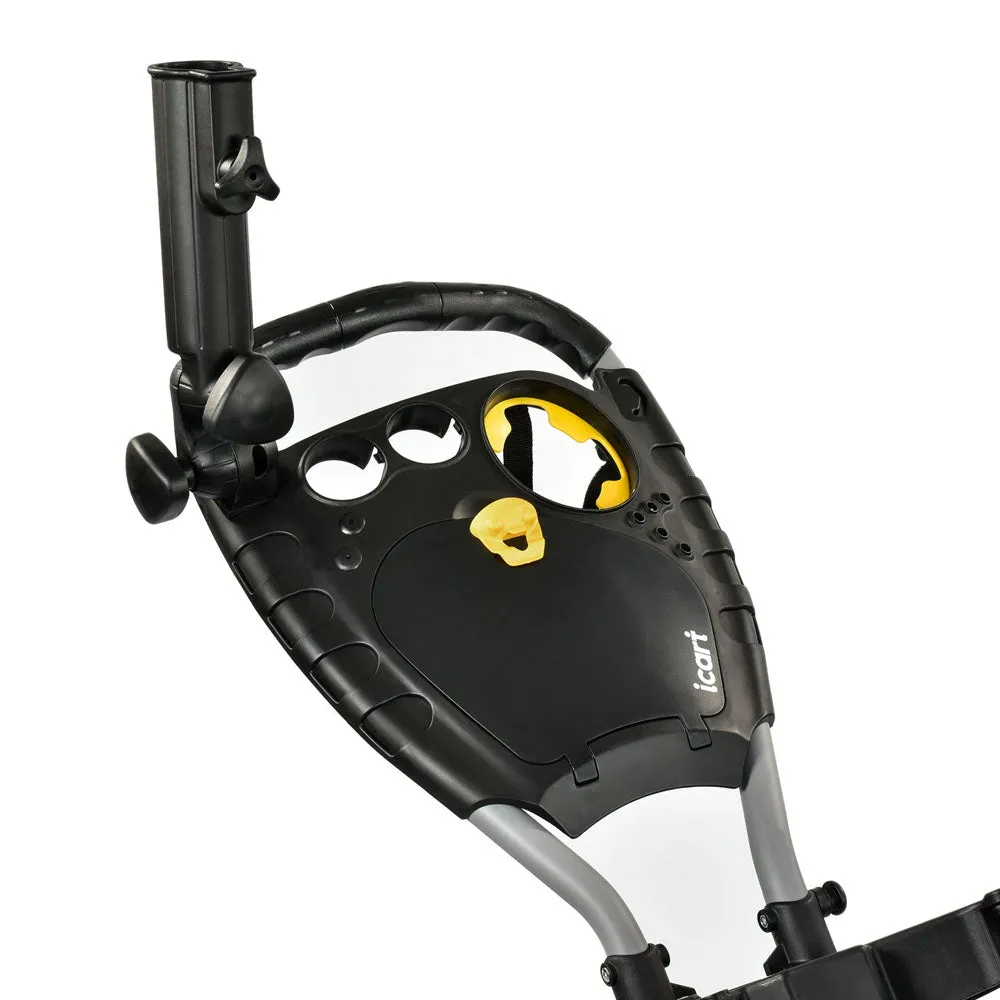 iCart Compact Evo 3-Wheel Push Trolley - Grey/Black, Backyard golf setup