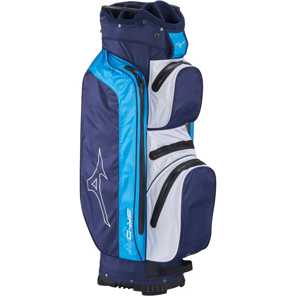 Mizuno BR-DRI Waterproof Cart Bag - Navy/Blue, Custom golf clubs, Golf cart cup holder