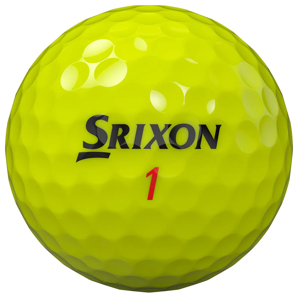 Srixon Z-Star XV Golf Balls - Yellow - 12 Pack, USGA approved golf balls, Golf club travel bag hard case, Golf swing trainer