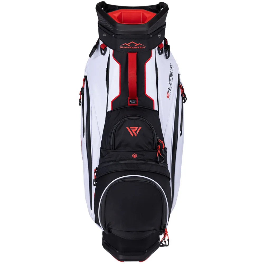 Sun Mountain E-Lite Cart Bag - Black/White/Red, TaylorMade golf clubs
