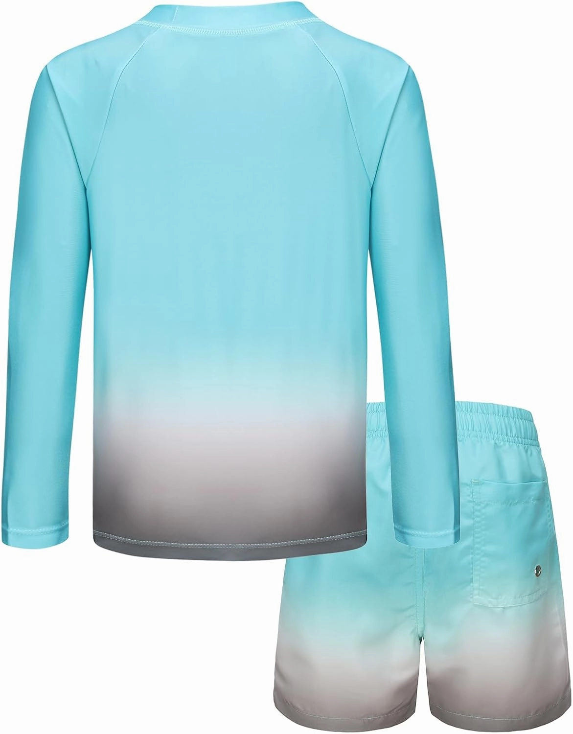 HowJoJo Kids Rash Guard Set Boys Long Sleeve Swim Trunks and Swim Shirt Sets Two Piece Swimsuits