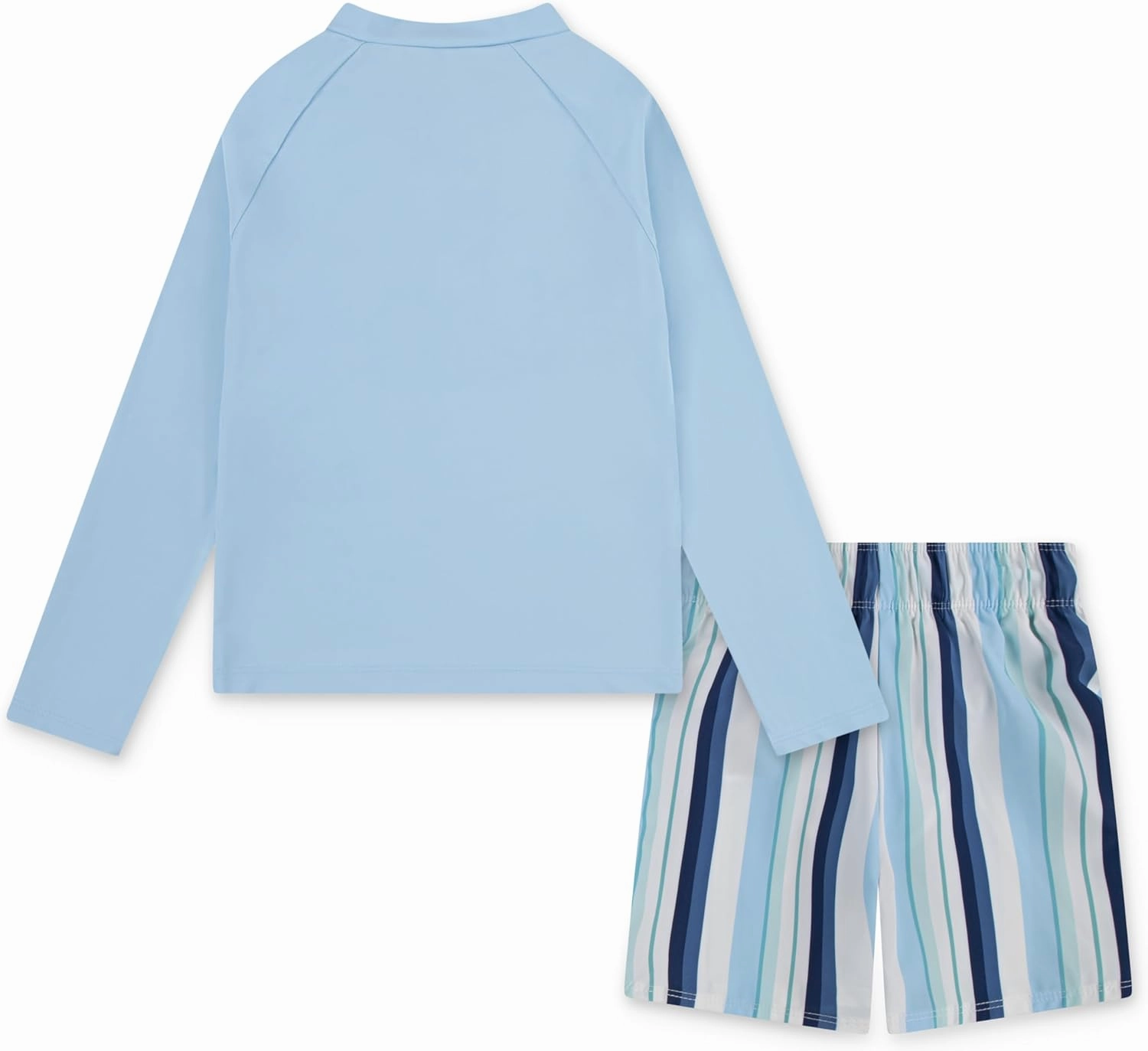 Hurley Boys' Long Sleeve Rash Guard Swim Suit 2-Piece Outfit Set
