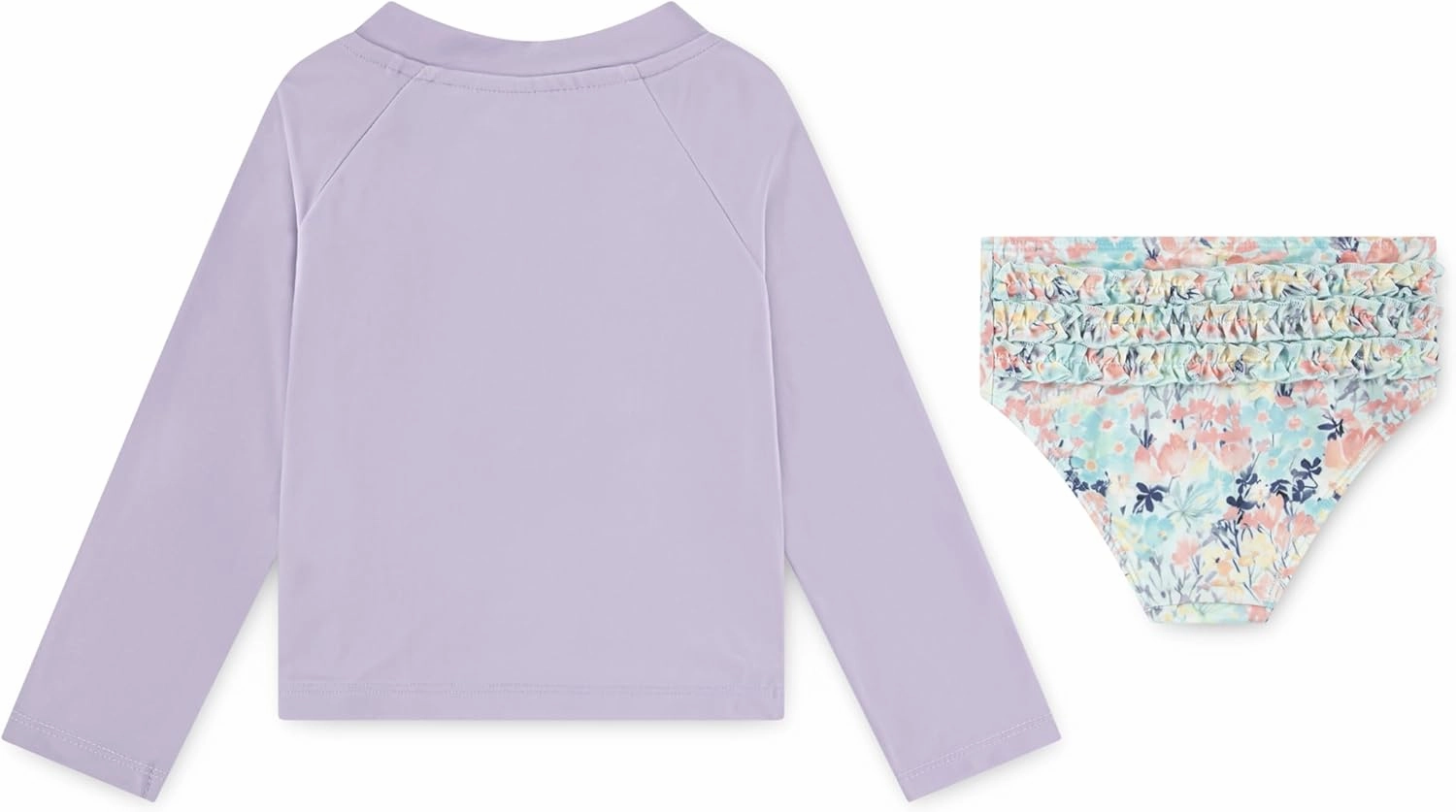 Hurley Boys' Long Sleeve Rash Guard Swim Suit 2-Piece Outfit Set