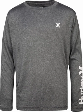 Hurley Boys' Long Sleeve UPF 50  Rash Guard Swim Shirt