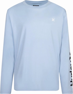 Hurley Boys' Long Sleeve UPF 50  Rash Guard Swim Shirt