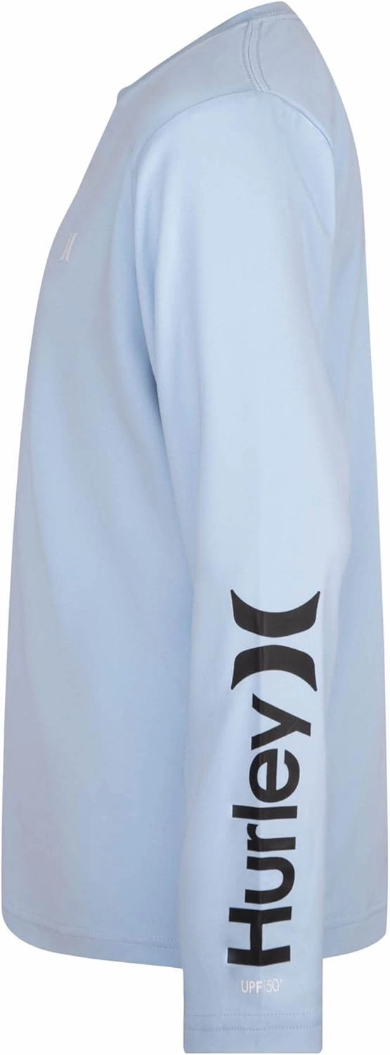 Hurley Boys' Long Sleeve UPF 50  Rash Guard Swim Shirt