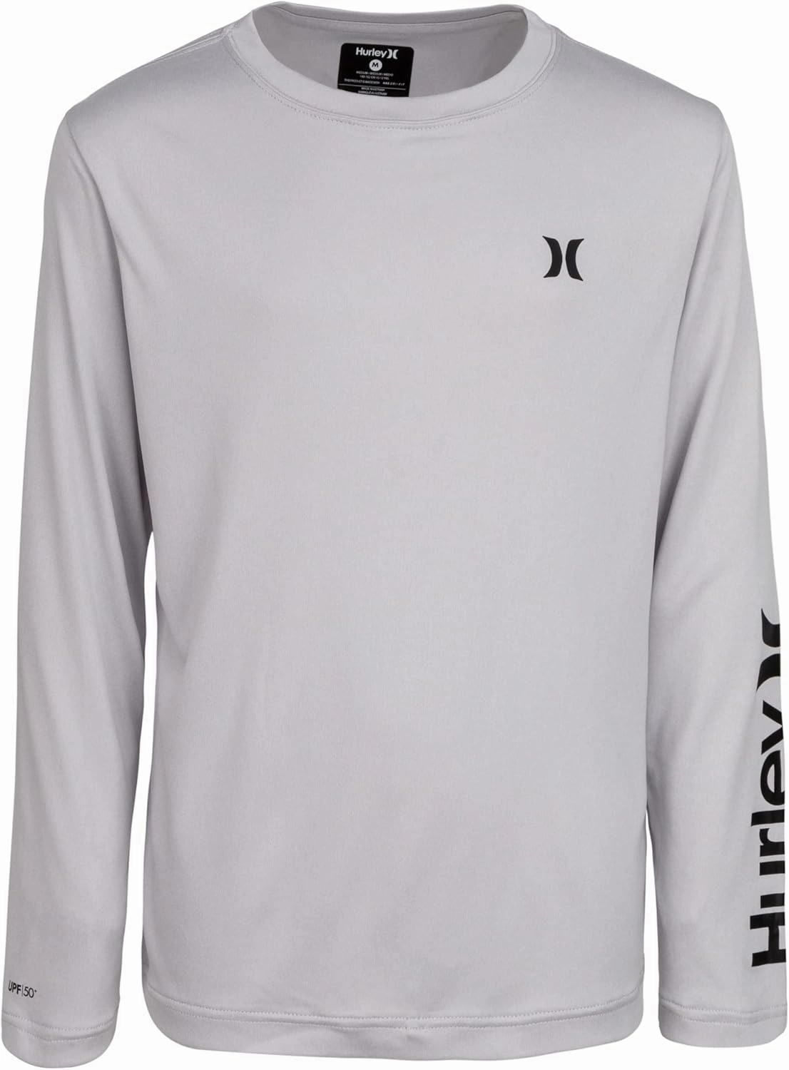 Hurley Boys' Long Sleeve UPF 50  Rash Guard Swim Shirt