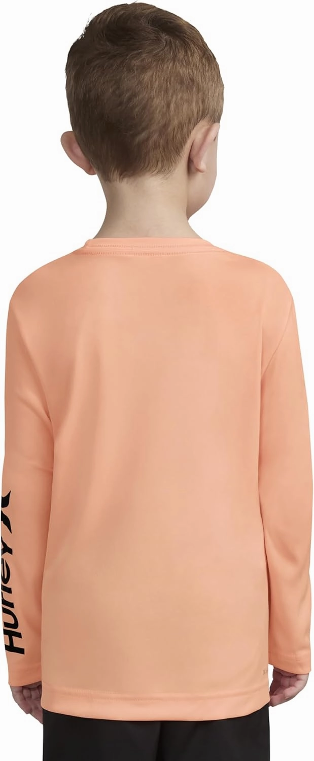 Hurley Boys' Long Sleeve UPF 50  Rash Guard Swim Shirt