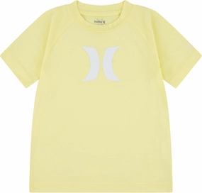 Hurley Boys' UPF 50  Rash Guard Swim Shirt