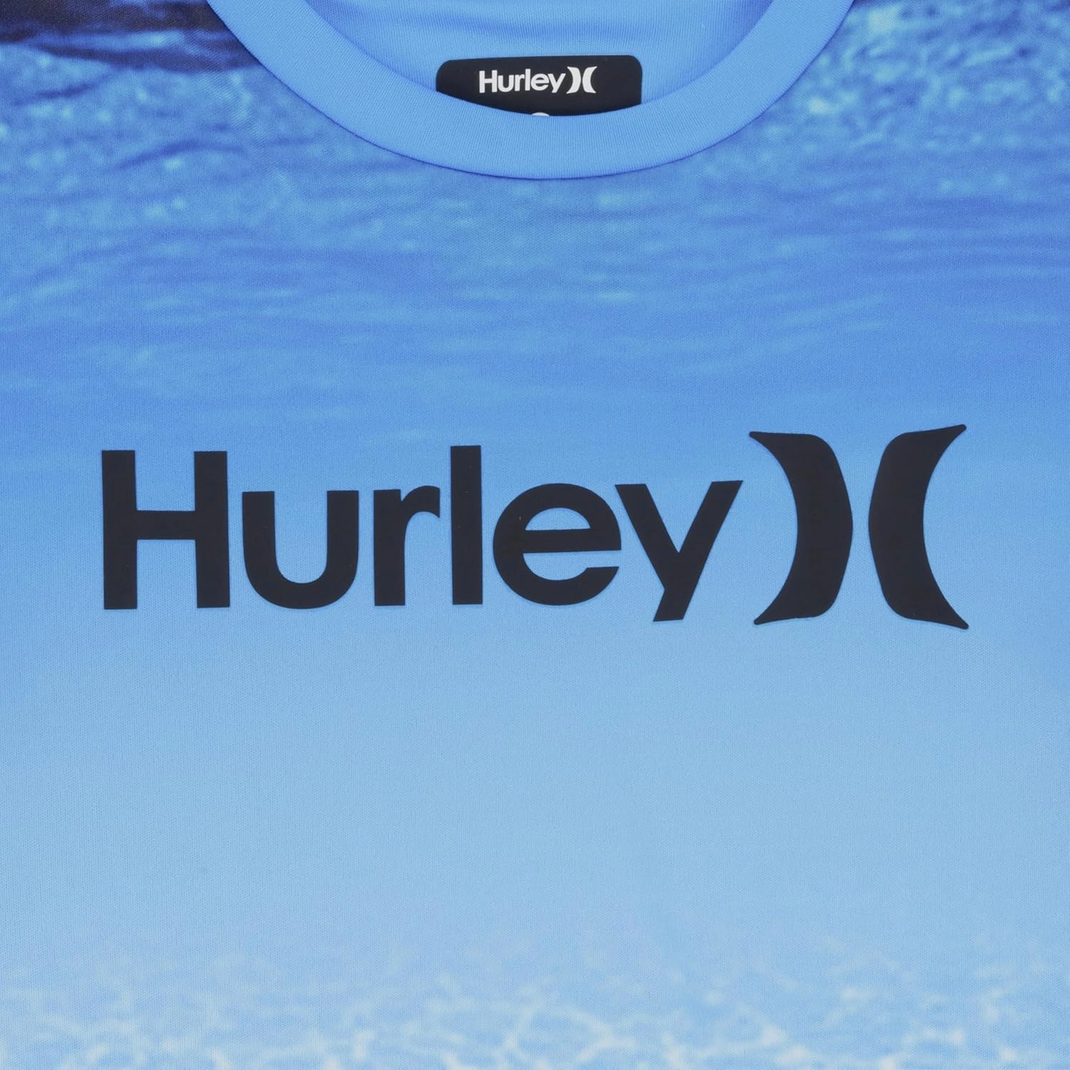 Hurley Boys' UPF 50  Rash Guard Swim Shirt