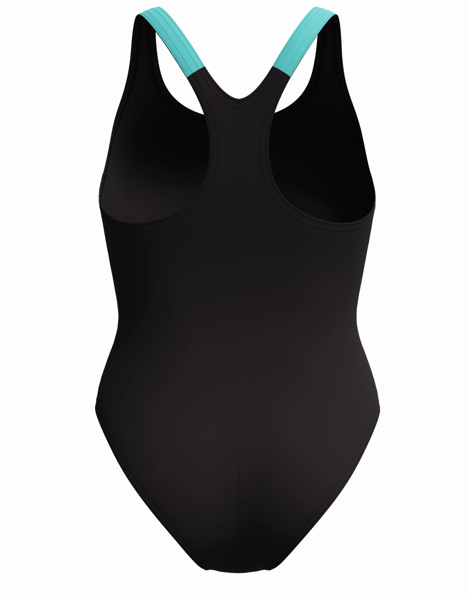 HyberBoom Splice Racerback Swimsuit - Black/Turquoise