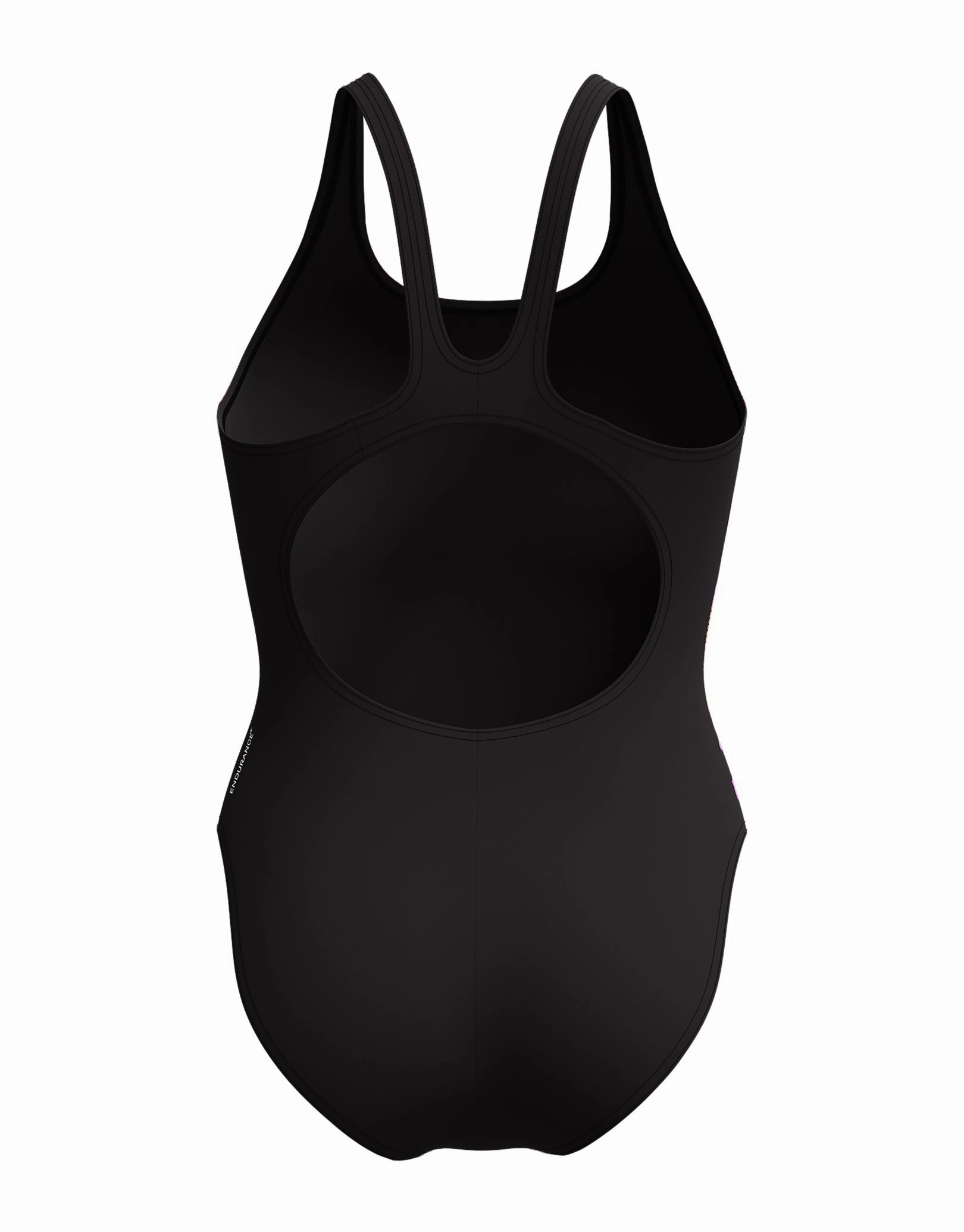 Hyperboom Placement Muscleback Swimsuit - Black/Coral Pink