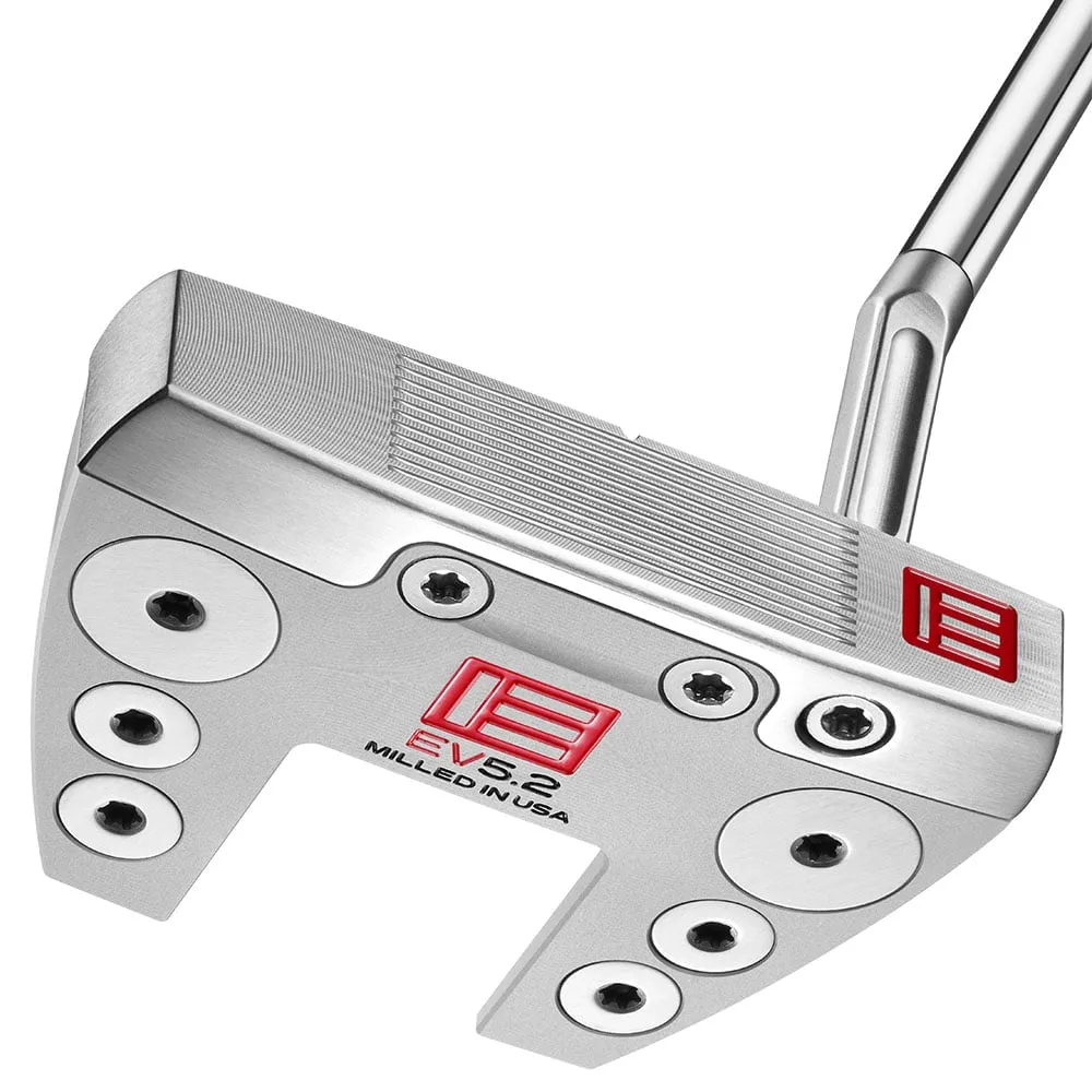 Evnroll EV5.2 Satin Short Slant Players Mallet Putter - 355g, Waterproof golf jacket, Golf club head covers, Golf training aid