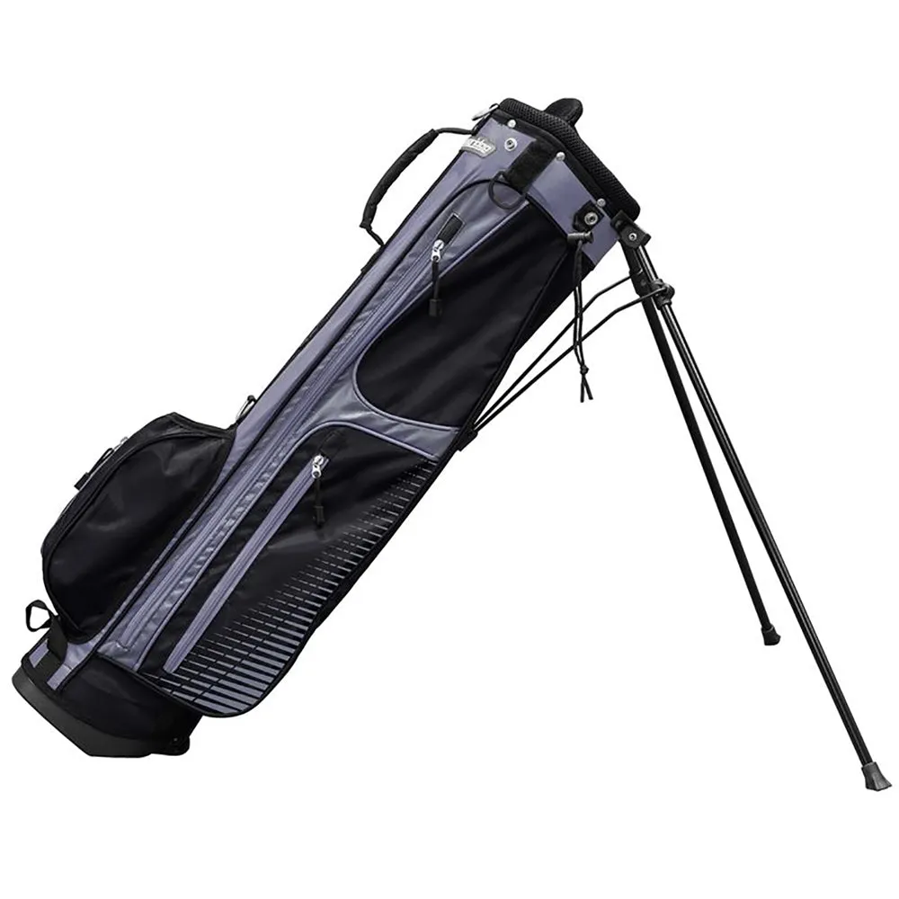 Instant Classic Longridge 6" Weekender Stand Bag - Black/Silver Dont Miss, Golf bag rain cover