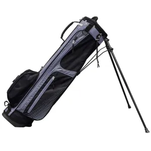 Instant Classic Longridge 6" Weekender Stand Bag - Black/Silver Dont Miss, Golf bag rain cover