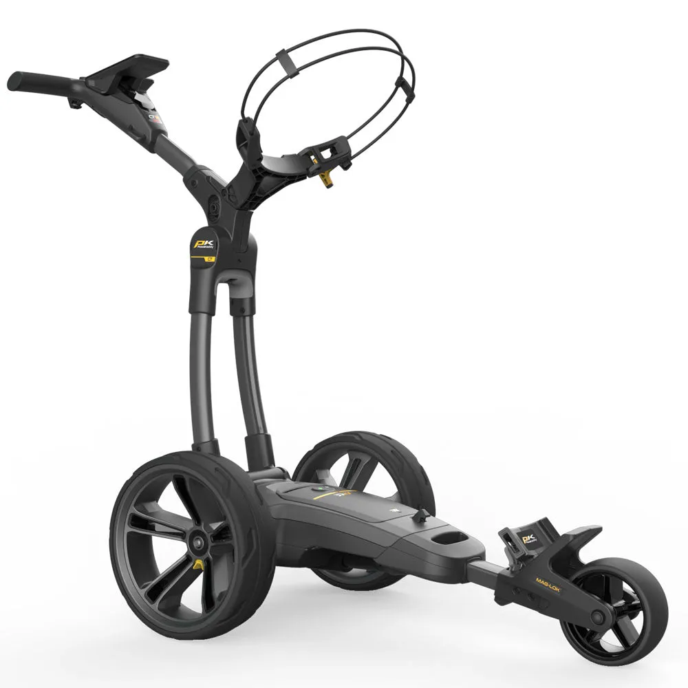 PowaKaddy CT12 GPS EBS Electric Trolley - Gun Metal - 2025, Summer golf sale, Smart golf balls