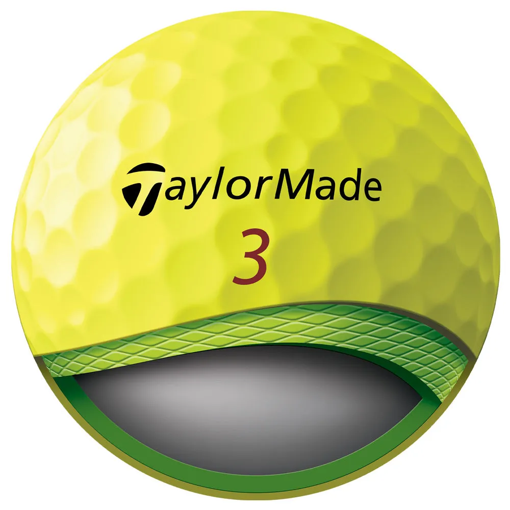 TaylorMade Tour Response Balls - Yellow - 12 Pack, Golf tournament prizes, Golf club head covers