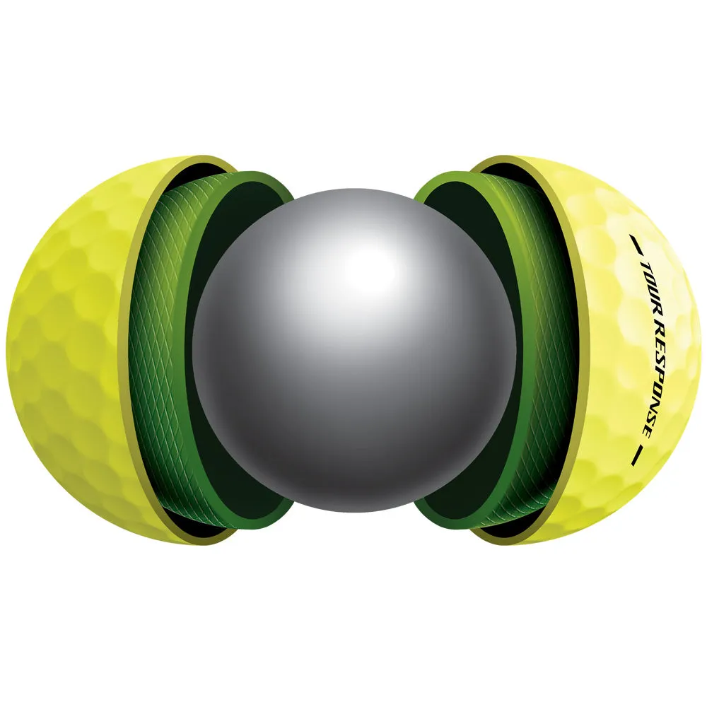 TaylorMade Tour Response Balls - Yellow - 12 Pack, Adjustable golf driver