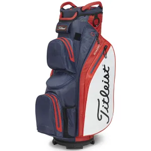 Instant Classic Titleist Cart 14 StaDry Waterproof Cart Bag - Navy/Red/White Top-Rated, Shot tracking golf sensor