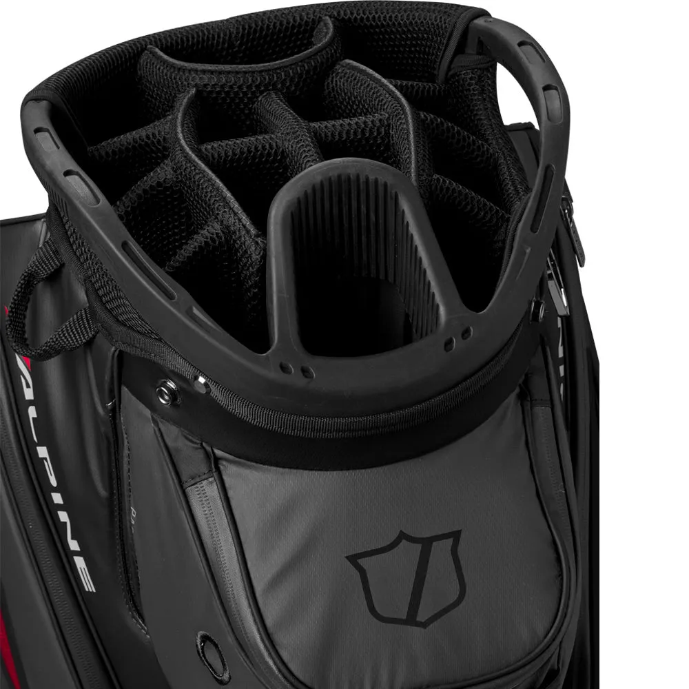 Wilson Alpine Cart 14 Bag - Light Grey/Black, Golf tournament gifts, USGA approved golf balls