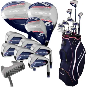 Instant Classic Wilson Profile 11-Piece Cart Bag Package Set - Ladies/Youth Only a Few Left, Golf gloves for men, Golf hybrid club