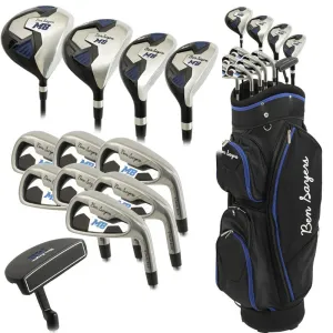 Instant Favorite Ben Sayers M8 13-Piece Cart Bag Package Set - Black/Blue - Steel Refined for You, Golf chipping net