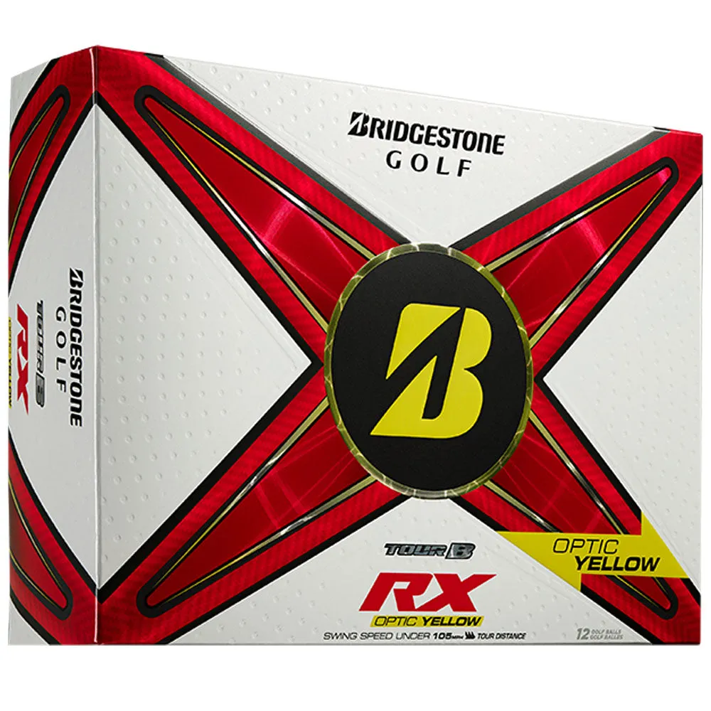 Bridgestone TOUR B RX Golf Balls - Yellow - 12 Pack, Portable golf net, Callaway Paradym irons